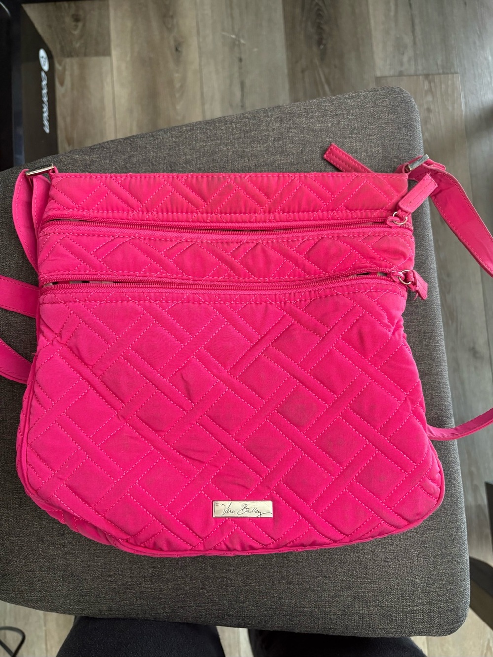 Vera Bradley Hot Pink Quilted Crossbody Bag